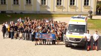 Tradition: Auch beim zehnten Schulsanitag auf Freudenhain durfte ein Gruppenfoto nicht fehlen.