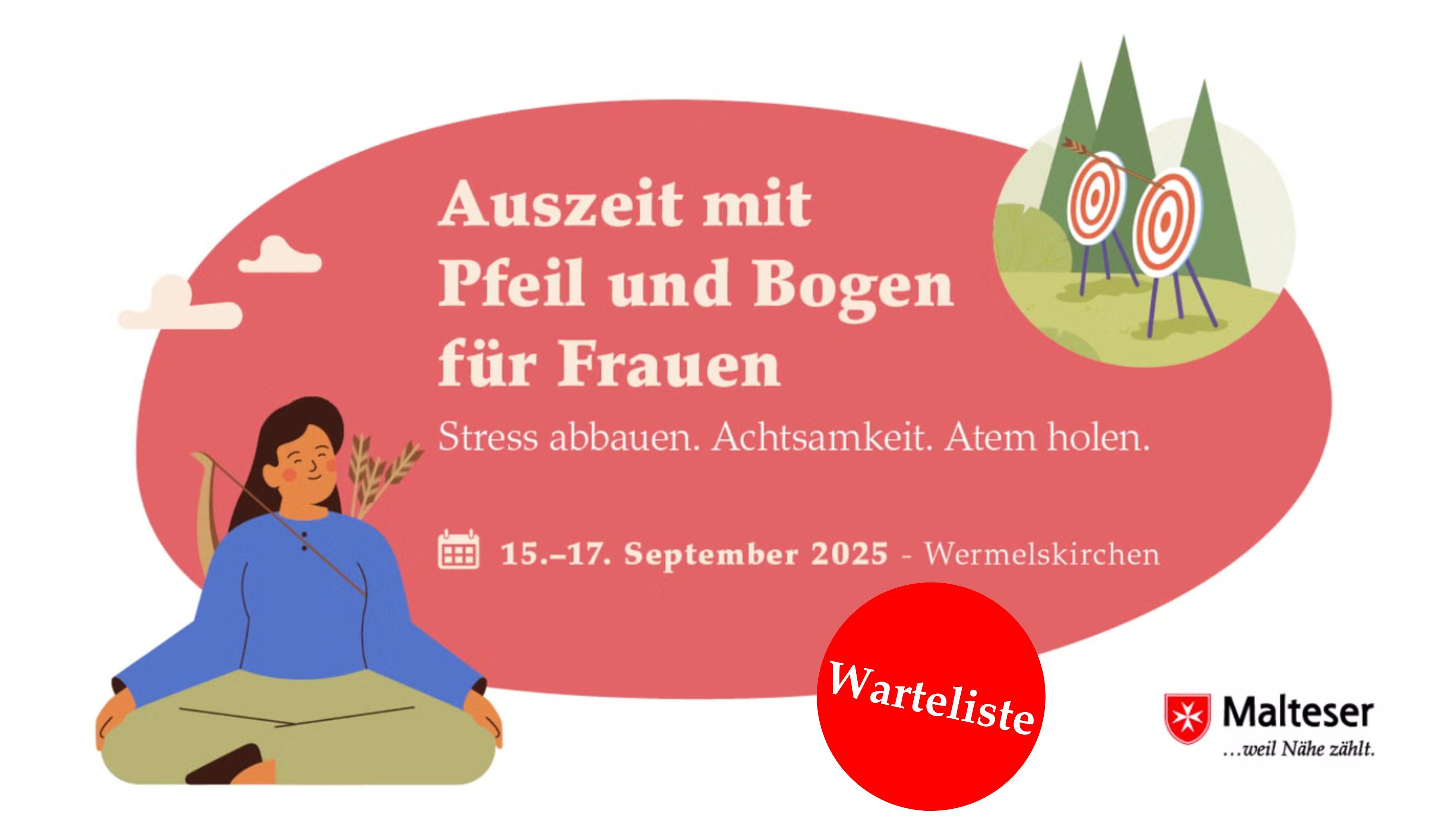 Auszeit mit Pfeil und Bogen für Frauen in Wermelskirchen vom 15. - 17.09.2025