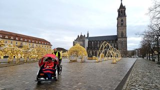 Malteser Rikscha bei er Magdeburger Lichterwelt