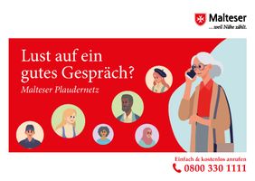 Informationsgrafik für Gespräche, Bewerbung der Telefonnummer 08003301111