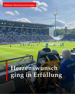 Erfüllung Herzenswunsch: Teilnahme am Spiel der Lilien