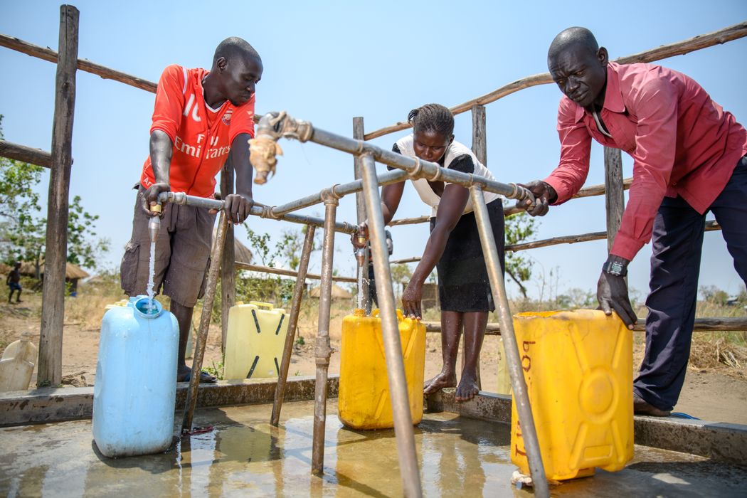 Wassversorgungsstelle in Uganda