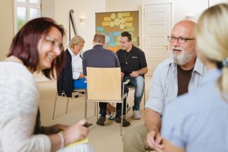 Seminargruppe bei der Diskussion