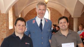 In der Mitte der Diözesanleiter mit dem neuen Kreisbauftragten Alexander Schmaus (links) und seinem Stellvertreter Florian Schmaus