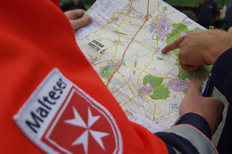 Einsatzplanung der MAlteser während der Hochwasser-Katastrophe. Foto: Malteser