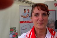 Statement am Stand zum Thema Demenz und Patientenverfügung - Die Malteser Krankenhäuser der Betriebsgesellschaft Sachsen sind mit einem Stand vertreten