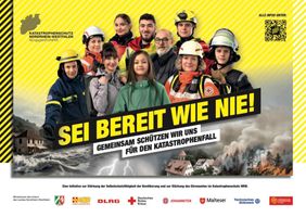 Motiv der neuen Kampagne #BereitWieNie des Innenministeriums NRW zum Katastrophenschutz