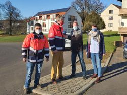 HR-Reporter Carsten Gohlke interviewte Ismail Asimi, Constantin von Brandenstein und Kristin Röhm zur Situation in Schlüchtern.