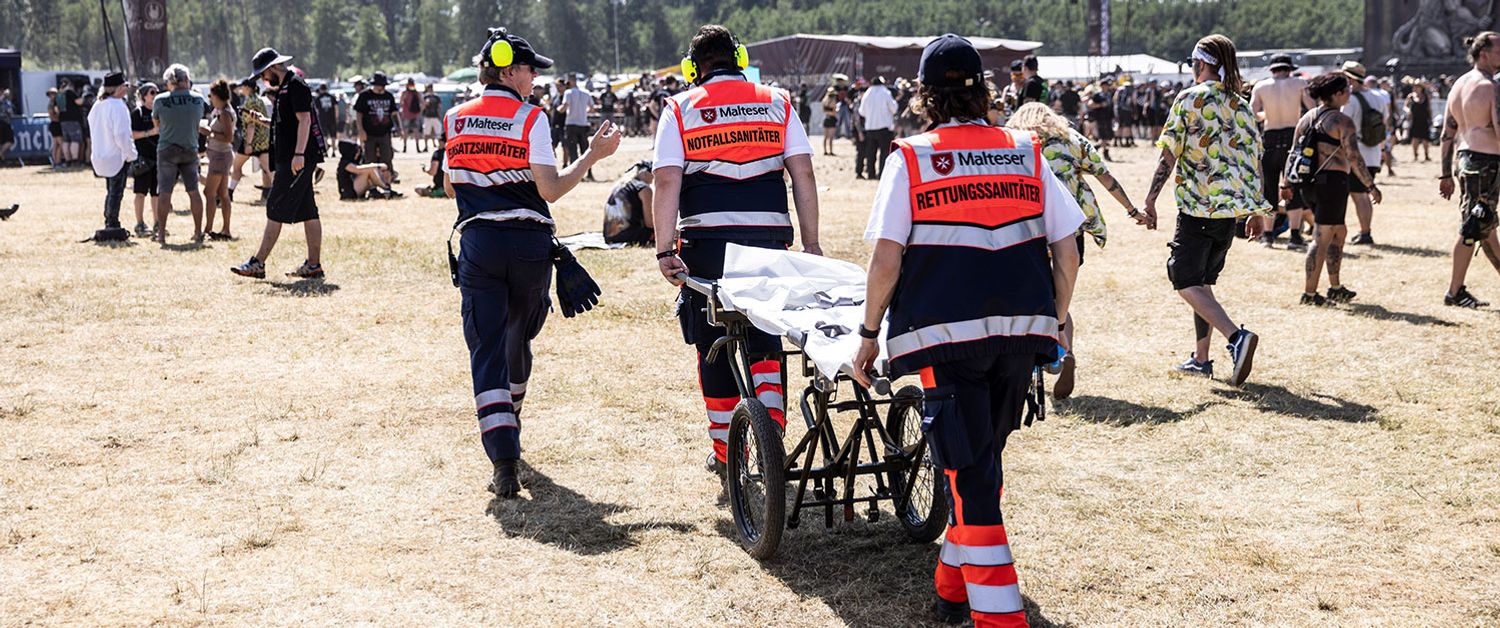 Malteser Sanitäter beim Summer Breeze-Festival
