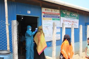 Hilfe im größten Flüchtlingscamp der Erde, Cox´s Bazar in Bangladesch. Foto: GK / Malteser International