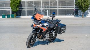 Motorrad der Einsatzdienste Passau