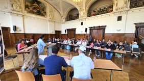 Blick ins Publikum beim Debattierturnier