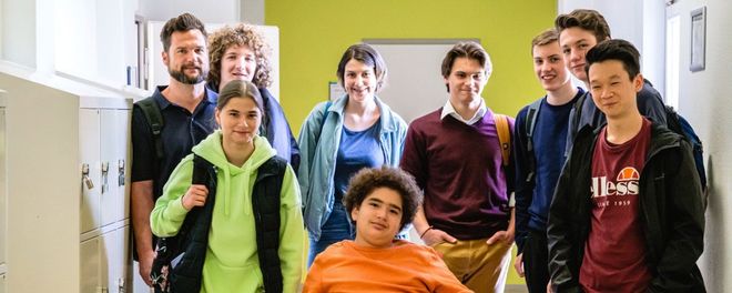 Eine Gruppe von Schülern.