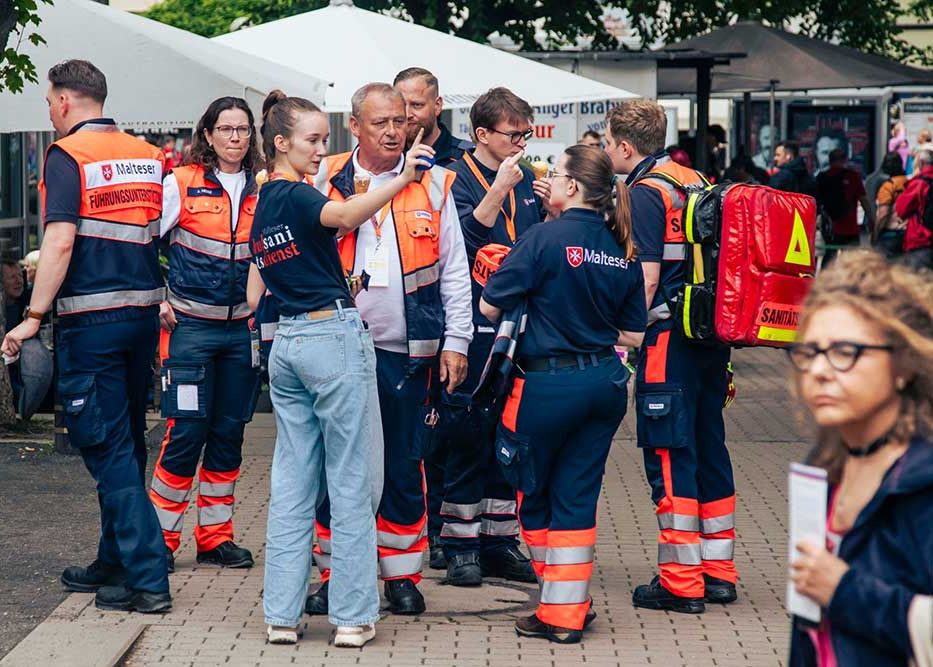 Auch der Schulsanitätsdienst hat beim Katholikentag mitgeholfen.