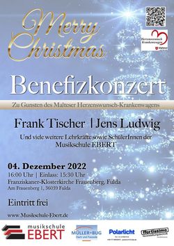 Am 4. Dezember findet das Benefizkonzert in Frauenberg statt.