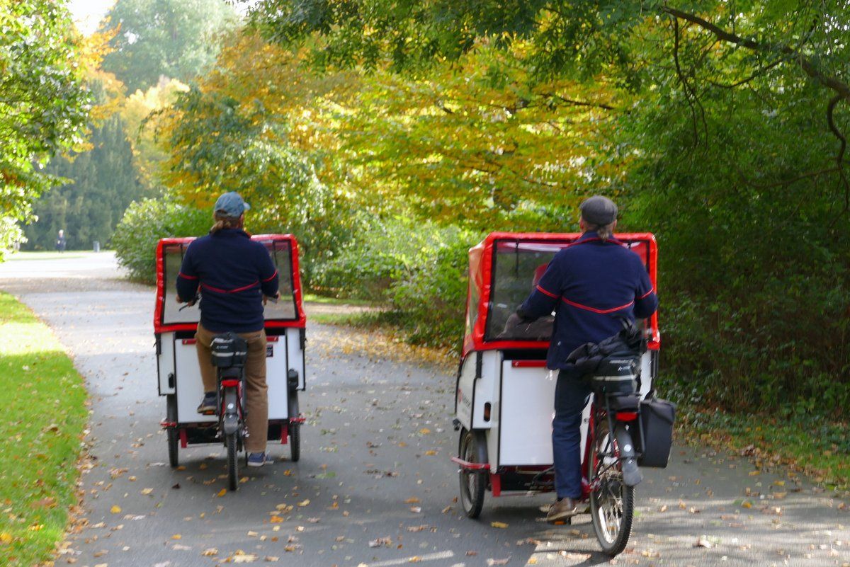 Rikschaausfahrt im Großen Garten in Hannover