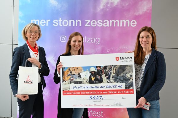 Mitarbeitenden-Spendenaktion der Deutz AG für Erdbebenhilfe