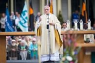 Eucharistiefeier an Fronleichnam auf dem Leipziger Augustusplatz