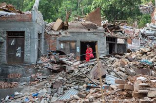 Massive Zerstörungen nach Erdbeben