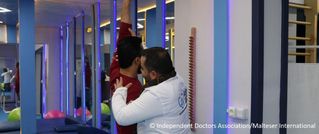 Rehabilitative therapy for Syrian refugees