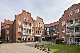 die Außenansicht des Malteserstift Haus St. Birgitta in Lübeck