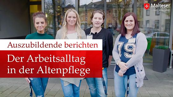 Ausbildung Pflege: Video zum Arbeitsalltag in der Altenpflege bei den Maltesern