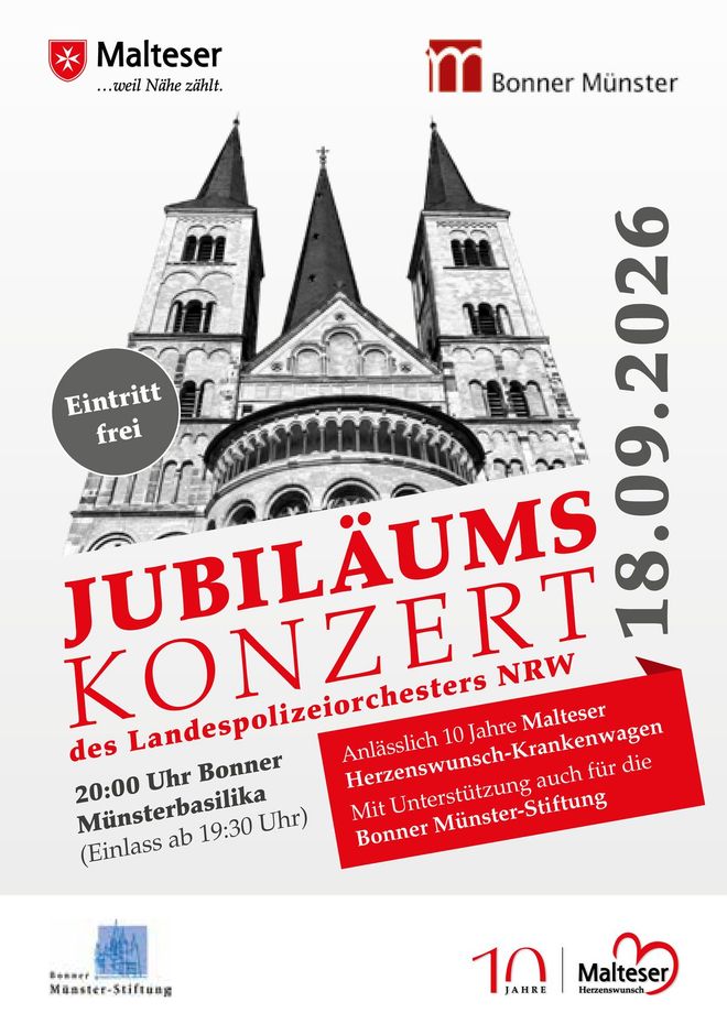 Vorderseite des Flyers zum Konzert