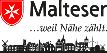 Malteser-Logo mit Auricher Skyline