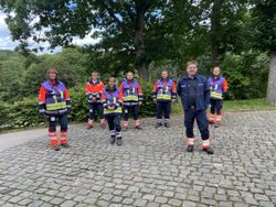 Foto: Frank C. Waldschmidt (2.v.r.) berät den Kreis Euskirchen und koordiniert Hilfeersuchen.