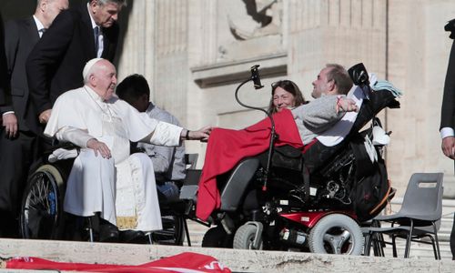 Romwallfahrt 2022 - 4. Tag: Audienz mit Papst Franziskus auf dem Petersplatz