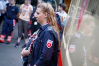 Katholikentag 2022 - Begrüßung der Malteser Helferinnen und Helfer in der Unterkunft