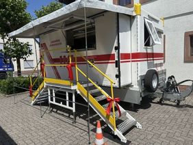 Eine mobile Küche für die Verpflegung in Notlagen im Katastrophenschutz