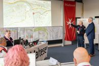 Katholikentag 2026 - Bayerischer Innenminister Hermann besucht den Einsatzstab der Malteser