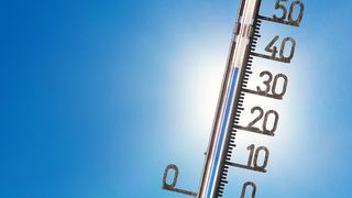 Thermometer, das mehr als 30 Grad anzeigt