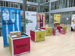 Parcours von Hands on Dementia auf einer Veranstaltung