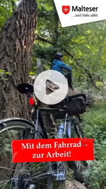 Thumbnail zum TikTo Video "Mit dem Fahrrad zur Arbeit"
