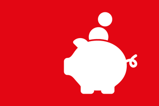 Grafisches Sparschweinsymbol