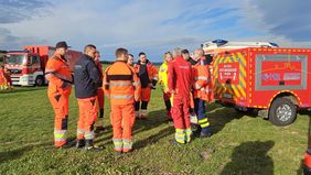 Besprechung leitender Einsatzkräfte