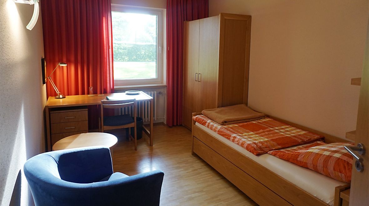 Gästezimmer in der Abtei Vansell in Rietberg
