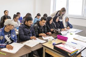 Geflüchtete erlernen bei den Maltesern schon frühzeitig die deutsche Sprache
