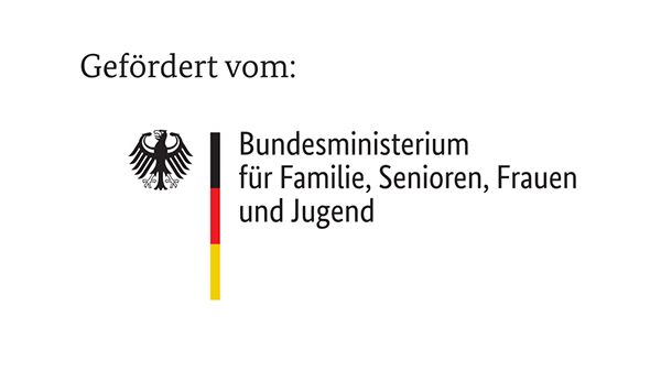 Logo gefördert vom Bundesministerium für Familie, Senioren, Frauen und Jugend