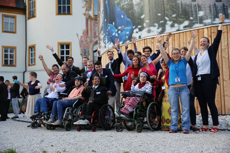 Gruppe beim Galadinner