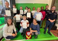 Gruppenbild der Schüler der Marcusallee