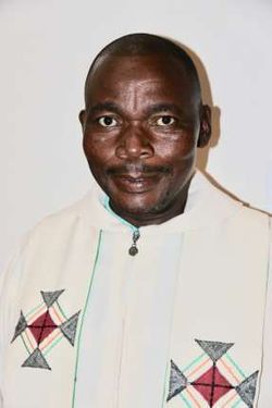 Portrait of Father Sylvester Tusaninkosi Ngema in the 2019 newsletter.