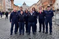 Einsatzteam auf den Straßen Roms (Foto: Malteser Homburg)
