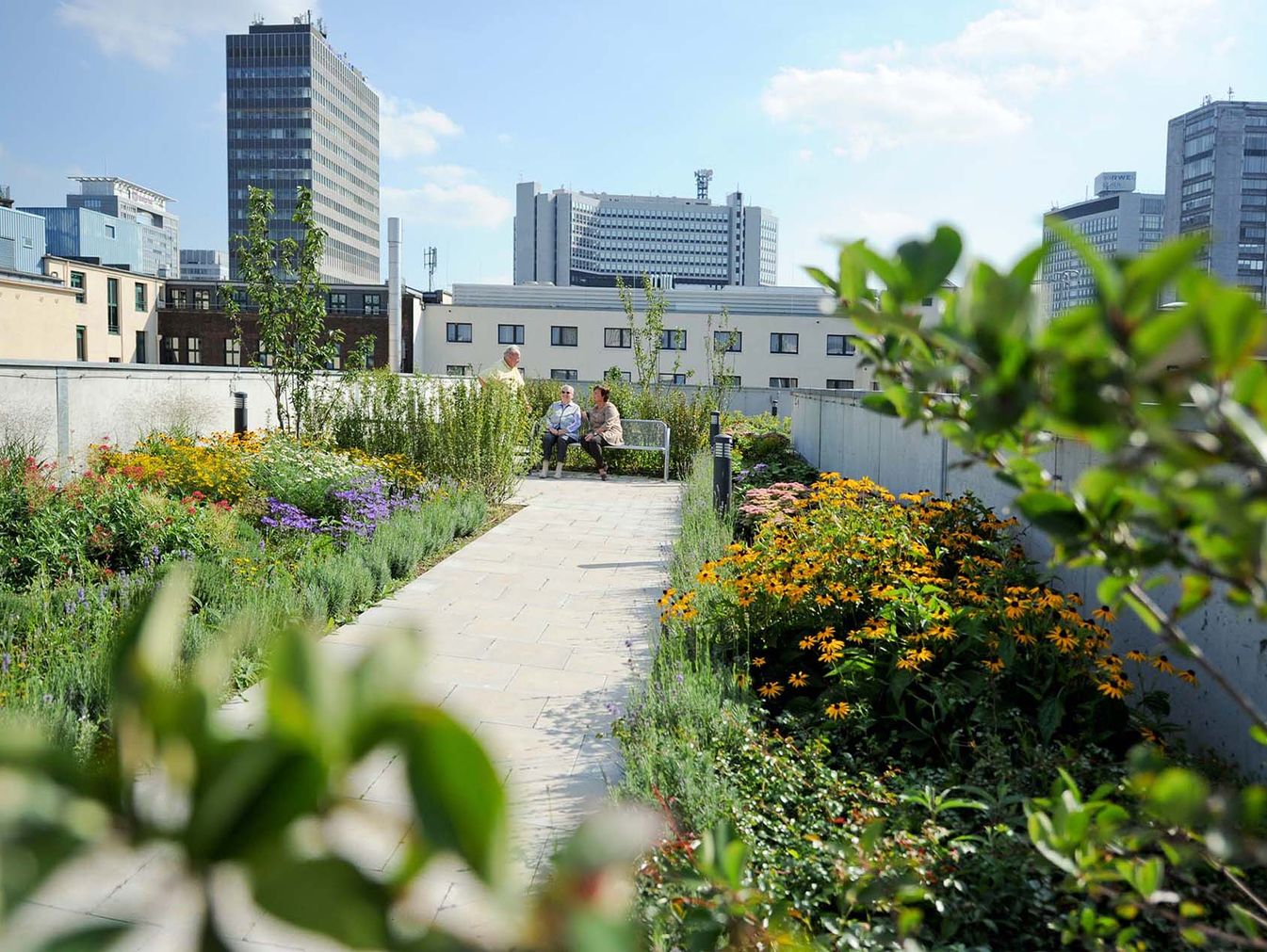 die Dachterrasse des Malteserstift St. Bonifatius in Essen 