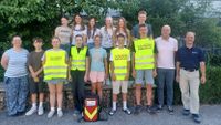 Gruppenfoto des Schulsanitätsdienstes der Oberland Realschule Holzkirchen mit Betreuern
