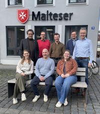 Die Teilnehmenden vor dem Haus der Malteser Eichstätt