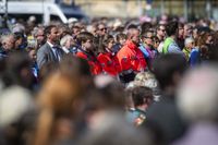 Menschen auf dem Katholikentag