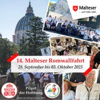 Dom, Menschen, Rucksäcke und Rollstühle